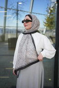 Scheherazade Hijab - Black White