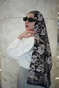 Florya Hijab - Black Beige