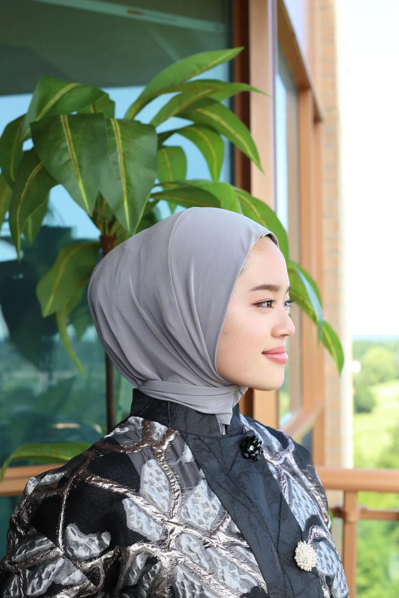 Athletic Hijab - New Gray