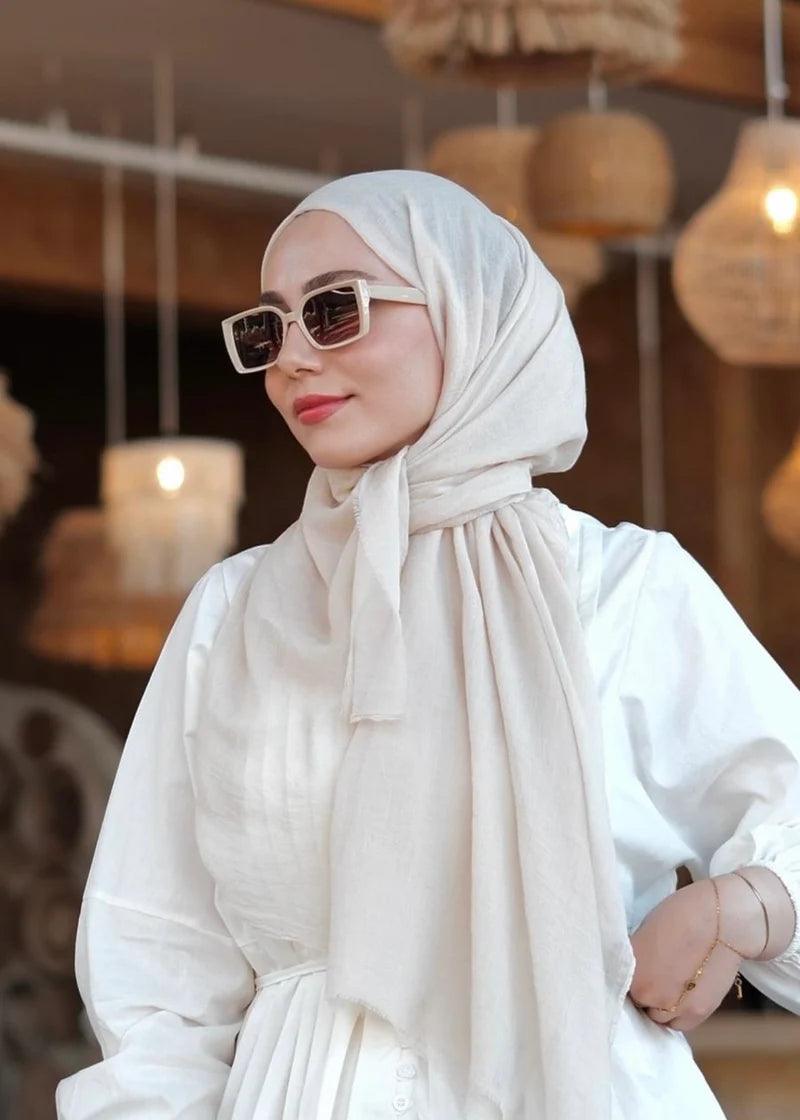 Relax Hijab -  Cream