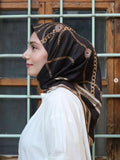 Chain Square Scarf - Black