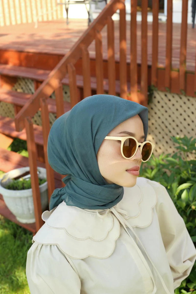 Relax Square Scarf - Teal