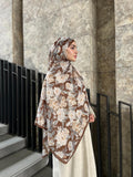 Matilda Pattern Hijab - Summer Chocolate