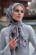 Florya Square Scarf - Gray