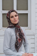 Florya Square Scarf - Coffee