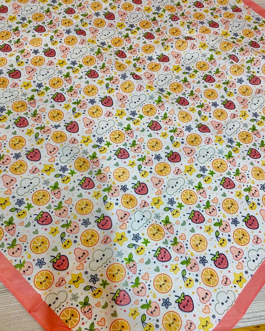 Kids Square Scarf - Fruit