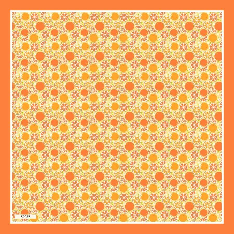 Kids - Orange Pattern Scarf