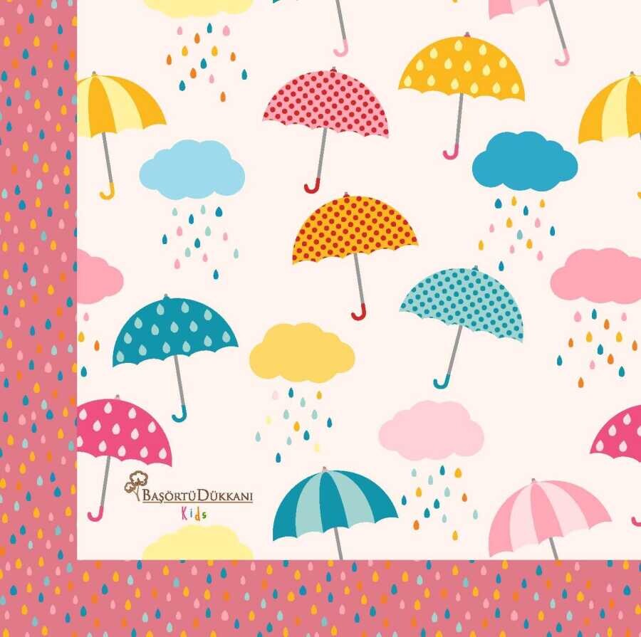 Kids - Umbrella Pattern Scarf