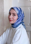 Maribel Square Scarf - Blue