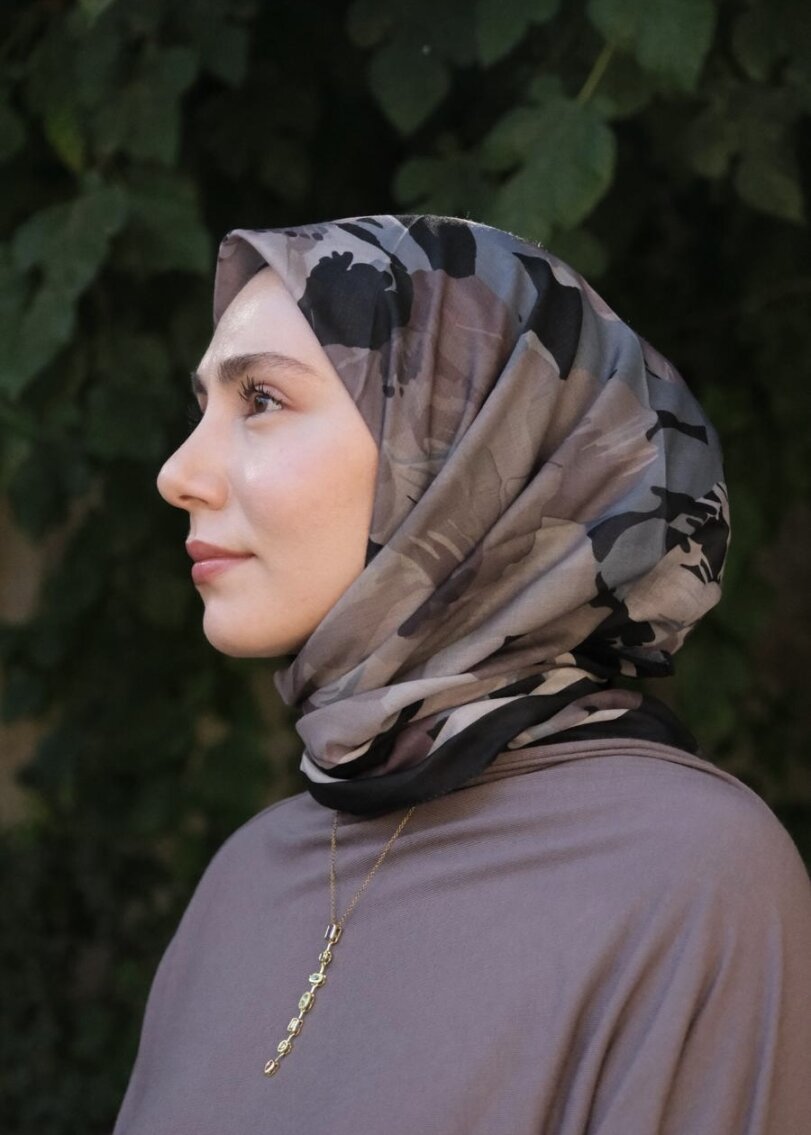 Maribel Square Scarf -  Black