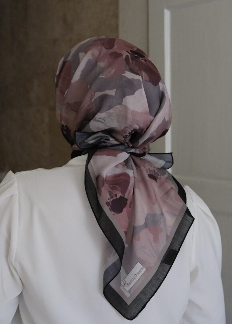 Maribel Square Scarf - Vintage Rose