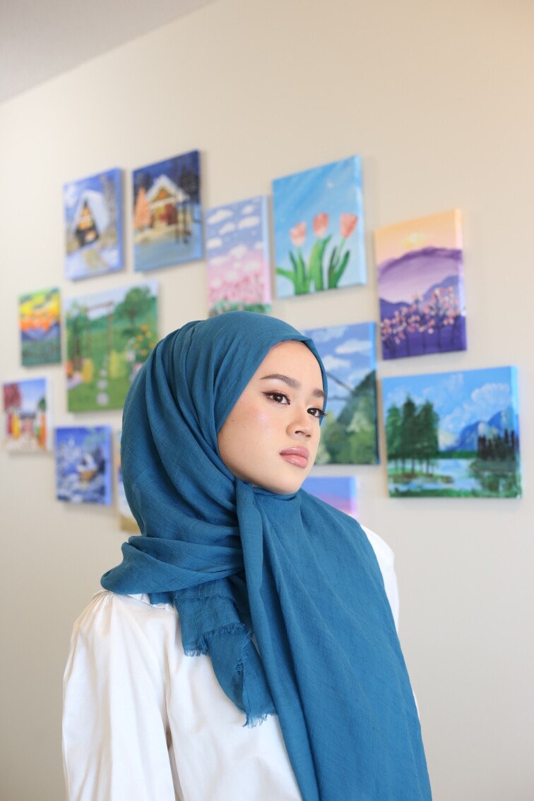 Relax Hijab - Stabilo Blue